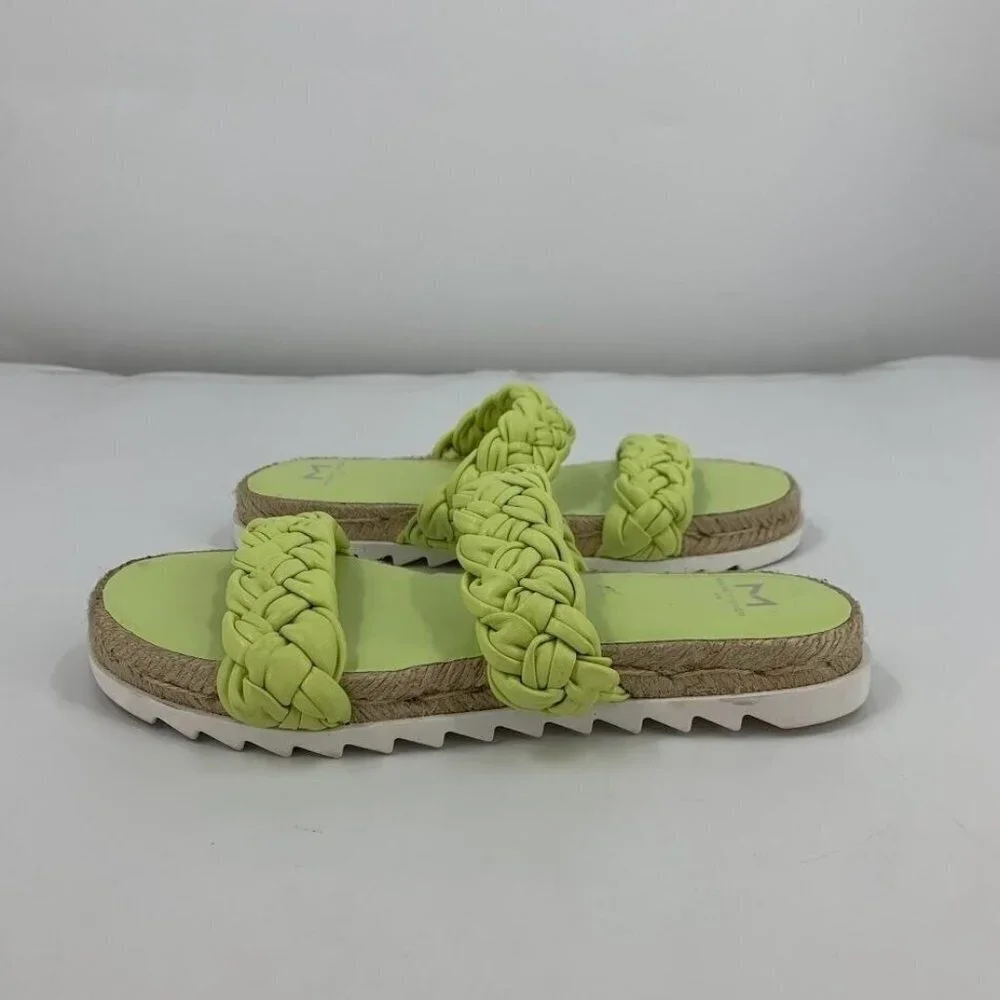 Marc Fisher Women's Jaime Braided Flat Espadrille‎ Slip On Sandal Size 6.5 NWOB